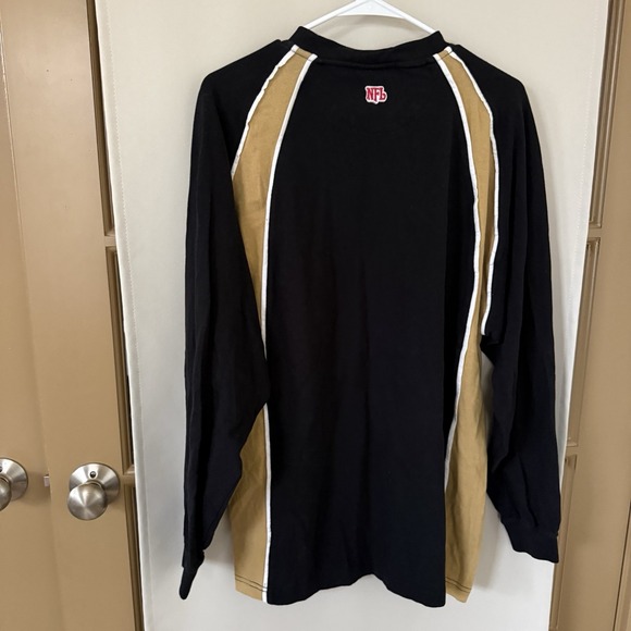 NFL Men's Large New Orleans Saints Long Sleeve Heavy Weight Shirt Pullover - Picture 3 of 7